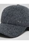 Black Men's Textured Flap Cap - 4