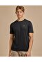 Logo Detail Active T-Shirt with Crew Neck and Short Sleeves
