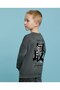 Printed Sweatshirt with Crew Neck and Long Sleeves - 5
