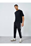 Men Black Striped Joggers - 2