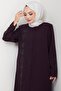 جلد مطرز باللون البرقوقي HM2849 - 4