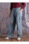 Men Light Wash Blue Denim Baggy Jeans - 3