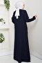 جلد مطرز باللون الأزرق الداكن HM2849 - 5