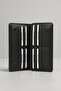 Men's Black Genuine Leather Wallet Portfolio Handbag with Phone Compartment and Magnetic Hand Strap - 2