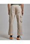 Solid Cargo Jeans with Button Closure - 5