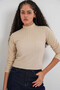 Women's Beige Half Fisherman Front Stone Body Hzl25W-Bd19221 - 3