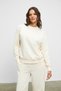 Anselma Women's Organic Cotton Regular Elastic Waistband Double Pocket Wide Leg Vanilla Bottom-Top t - 3