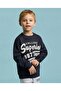 Typography Print Sweatshirt with Crew Neck and Long Sleeves - 2