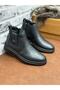 Genuine Leather Large Size Orthopedic Fur Men's Boots - 3