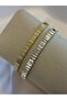Cut Plate Detail Steel Bracelet Gold - 2