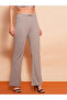 Beige Stretchable Metal Buckle Workwear Treggings - 3