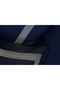 Sydney Navy Blue Fabric 120 Thread Count Luxury Duvet Cover Set - Super King Size - 4