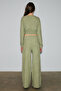 Caises Women's Soft and Flexible Fabric Wide-Leg Green Sweatpants - 4