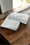 6-Piece Laced 100% Cotton Hand and Face Towel Set 30X50 cm White - 2