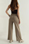 Women's Modal Pants with Pockets, Elastic Waist, Wide Legs - 3