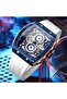 8442 Men's Waterproof Chronograph Silicone Sport Watch