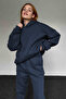 Women's 3-Ply Oversize Cap Hooded Elasticated Tracksuit Set - 2