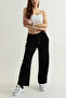 Women's Modal Pants with Pockets, Elastic Waist, Wide Legs