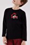 Father Son Black 100% Cotton Long Sleeve Pajama Set 3515 (Add Pajamas to Cart Separately) - 3