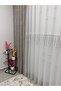 2571 V -105 Rei̇na Silver 1/2.5 Pleated Bamboo Tulle Curtain - 6
