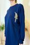 Plus Size Premium Quality Women's Two-Piece Suit with Bird Embroidery Detail Pants - 5