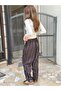 Design Athena Vintage Stripe Relax Pants Women Dark Brown - 6