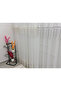 2571 V -105 Rei̇na Silver 1/2.5 Pleated Bamboo Tulle Curtain - 4