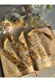 4 Pieces of Real Dried Flowers with Gold Leaf Plastic Bookmark - 5