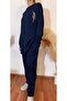 Plus Size Premium Quality Women's Two-Piece Suit with Bird Embroidery Detail Pants - 4