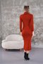 Corded Knitwear Dress - 4