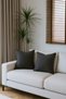 Anthracite Throw Pillow Cover Decorative Bohemian Soft Sofa Back Cushion Gift Christmas Set of 2