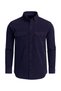Large Size Velvet Shirt with Double Pockets (Wide Comfortable Fit)