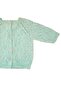 0-1 Year Old Knitted Green Mottled Pattern Baby Cardigan - 5