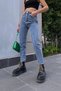 Çnr Mom Fit Jeans Denim Jeans High Waist Trousers Boyfriend New Hsn - 3