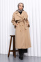 Mink Kravuze Collar Lined Cashmere Coat - 2