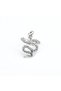 Silver-colored ring, adjustable, snake shape, Espen C4 - 2