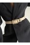 Suede Square Buckle Women's Trouser Belt with Star Accessories, Coat Belt, Shirt Belt - 5