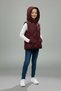 Girl's Hooded Pocket Lined Waterproof Seasonal Puffer Vest - 3