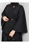 Women's Belted Brooch-Buttoned Cashmere Poncho