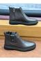 Genuine Leather Large Size Orthopedic Fur Men's Boots - 2