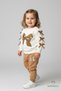 Bow-Tie Baby Girl 2-Piece Top and Bottom Set with Shoulder Snaps, Side Ribbon Detail, 100% Cotton, Seasonal - 2