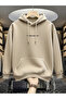 Never Give up Written Hooded Sweatshirt