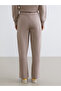 Brown Wide-Leg Women's Thick Sweatpants with Elastic Waist from Plus-Store - 4