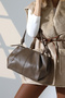 Taupe Women's Bag Shoulder and Hand Bag - 6