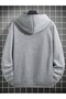Minimal Signature Written Unisex K Hooded Sweatshirt - 2