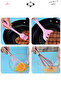 5-Piece Heat Resistant 100% Silicone Spatula Kitchen Utensil Set Brush Wire Whisk Kitchen Utensils - 5