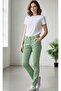 Women's Slim-Fit Solid Pants - GREEN -30