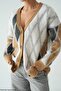 Saphyr Premium Soft Textured Baklava Patterned Cardigan - 4