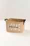 Tidy Jute Home Written Basket (30X22X18 cm) 6014 - 5