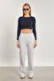 Women's Long Sleeve Bodysuit - Navy Blue - 3